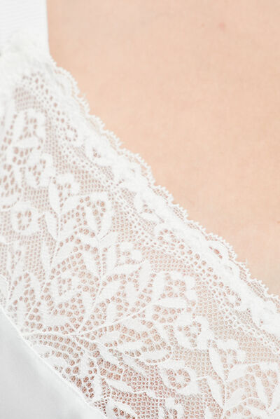 Soutien-gorge triangle blanc femme grande taille