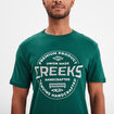 T-shirt manches courtes coton Creeks vert foncé homme