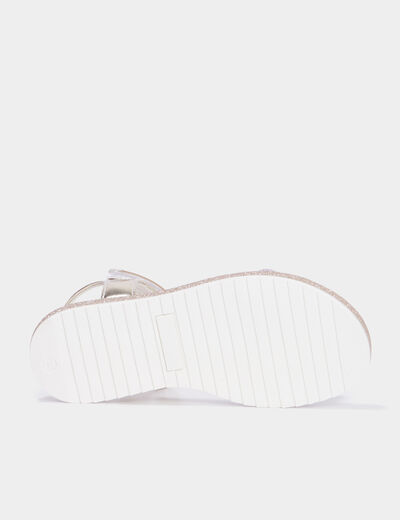 Sandales brides à scratchs multicolore fille