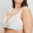 Soutien-gorge triangle blanc femme