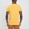 t shirt manches courtes jaune moutarde homme