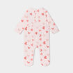 Pyjama dors-bien effet velours rose clair bébé fille