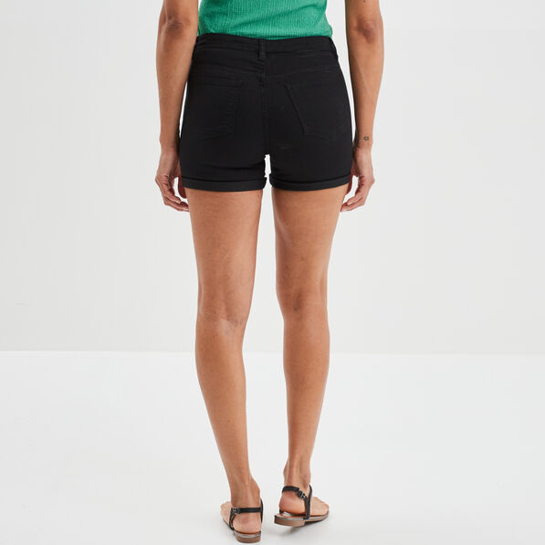 short skinny 5 poches en jean noir femme Short skinny 5 poches en jean noir femme