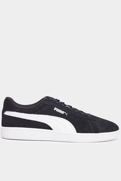 Baskets cuir su&eacute;dine Puma Smash V3 noir homme