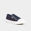 Tennis basses en toile bleu marine gar&ccedil;on