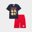 Ensemble pyjama short Pok&eacute;mon Pikachu bleu gar&ccedil;on