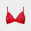 Soutien-gorge corbeille dentelle rouge femme