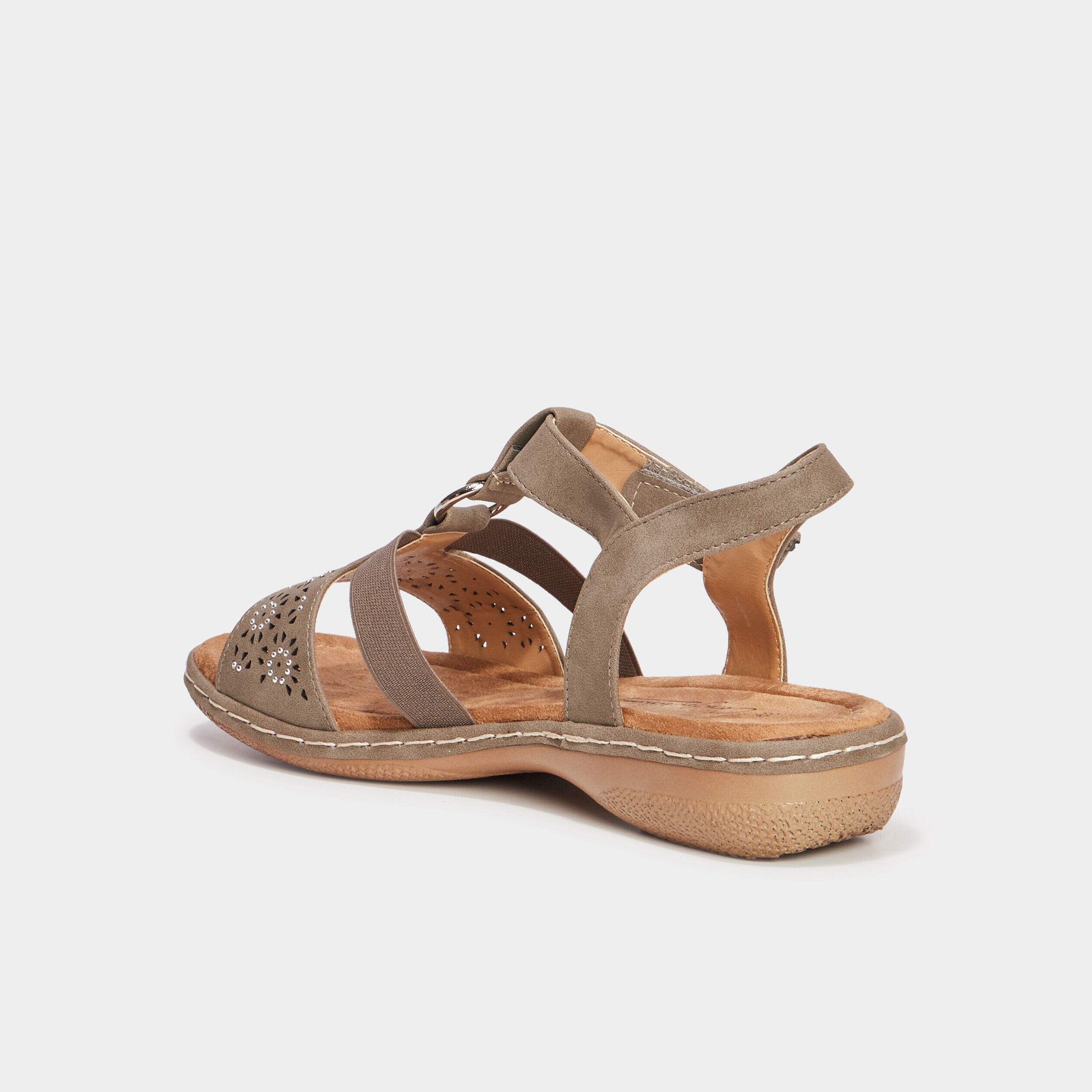 Sandales Cuir Confortissimo Rouges Pointure 36 - Occasion Bon état Général