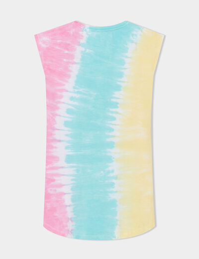 Chemise de nuit courte coton rose fille