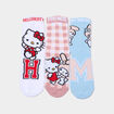 Lot 3 paires chaussettes Hello Kitty rose fille