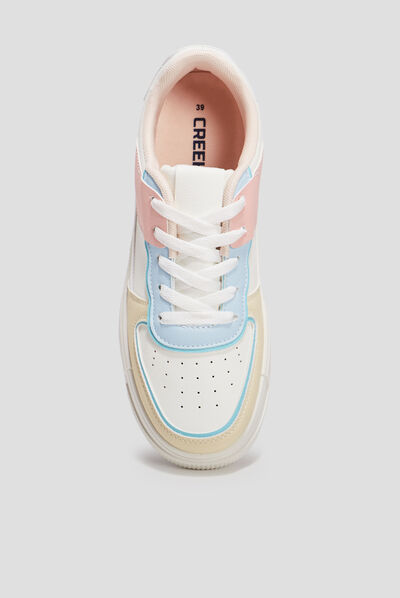Tennis à lacets Creeks multicolore femme