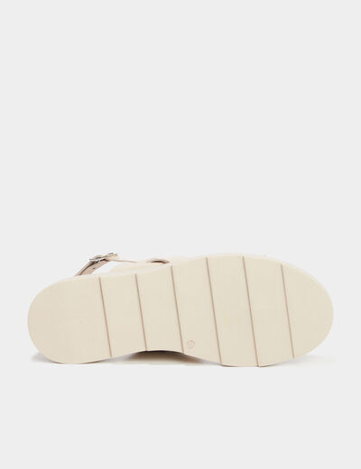 Sandales brides vernies Liberto sable femme