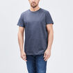 T-shirt droit manches courtes bleu homme