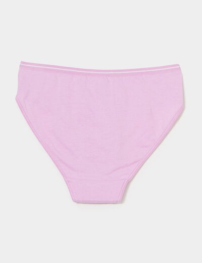 Lot de 7 culottes coton parme fille