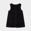 Robe chasuble effet velours côtelé coton gris foncé bébé fille