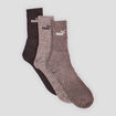 Lot 3 paires chaussettes Puma gris foncé homme