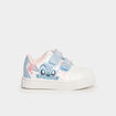 Tennis basses &agrave; scratchs Stitch blanc b&eacute;b&eacute; fille