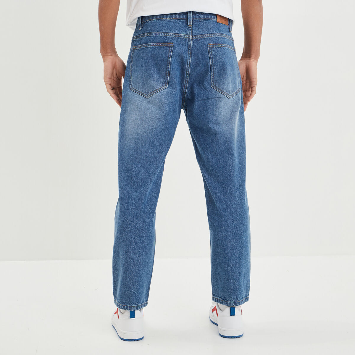 Jeans relaxed Creeks denim stone homme