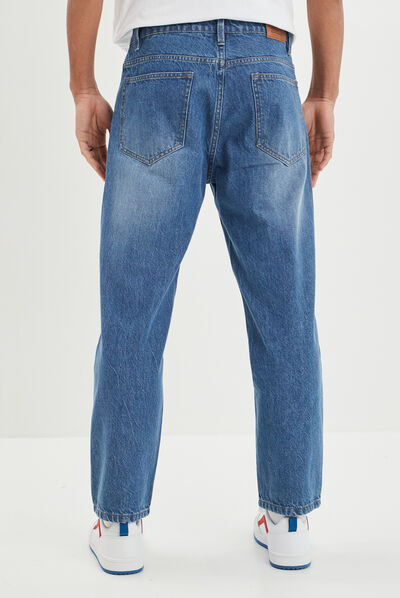 Jeans relaxed Creeks denim stone homme