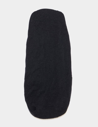 Lot de 2 chaussettes invisibles noir femme