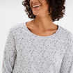 Chemise de nuit manches longues gris clair femme