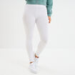 Legging long taille haute blanc femme