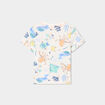 T-shirt avec manches courtes coton ecru b&eacute;b&eacute; gar&ccedil;on