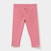 Legging doubl&eacute; coton vieux rose b&eacute;b&eacute; fille