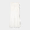 Robe courte buste dentelle sans manches blanc femme