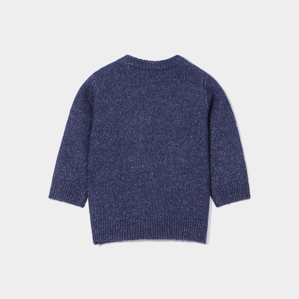 Pull droit épaule boutonnée Kimbaloo bleu marine bébé garçon