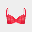 Soutien-gorge embo&icirc;tant dentelle rouge femme