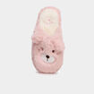 Chaussons mules effet fausse fourrure mauve fille