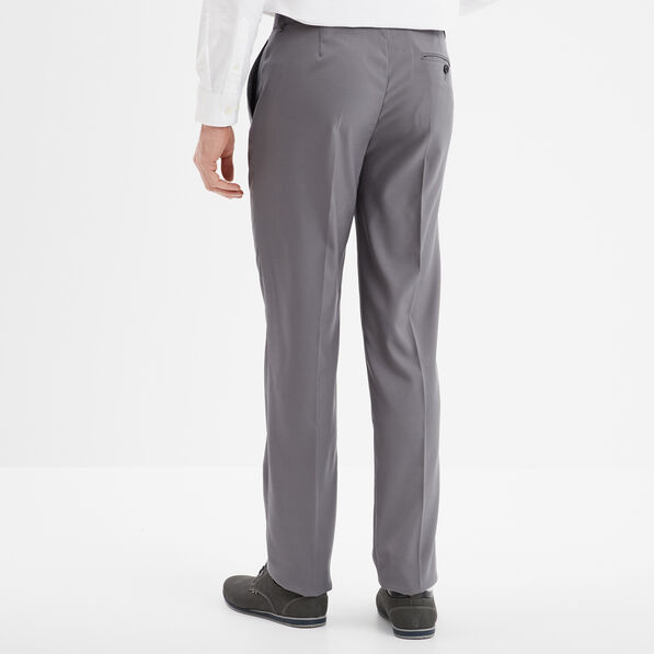 pantalon droit avec pinces gris fonce homme Pantalon droit avec pinces gris foncé homme