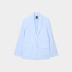 Veste blazer droite bleu ciel femme