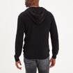 Sweat zippé à capuche coton Liberto noir homme