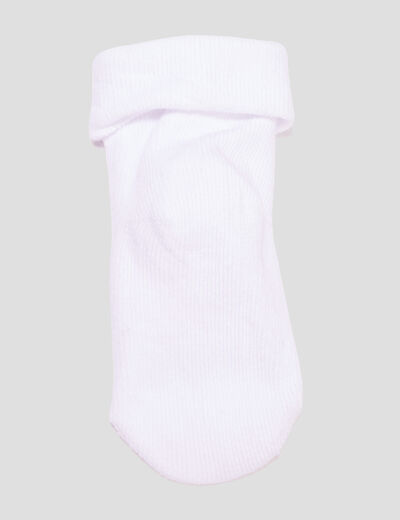 Chaussettes coton avec print blanc b&eacute;b&eacute;