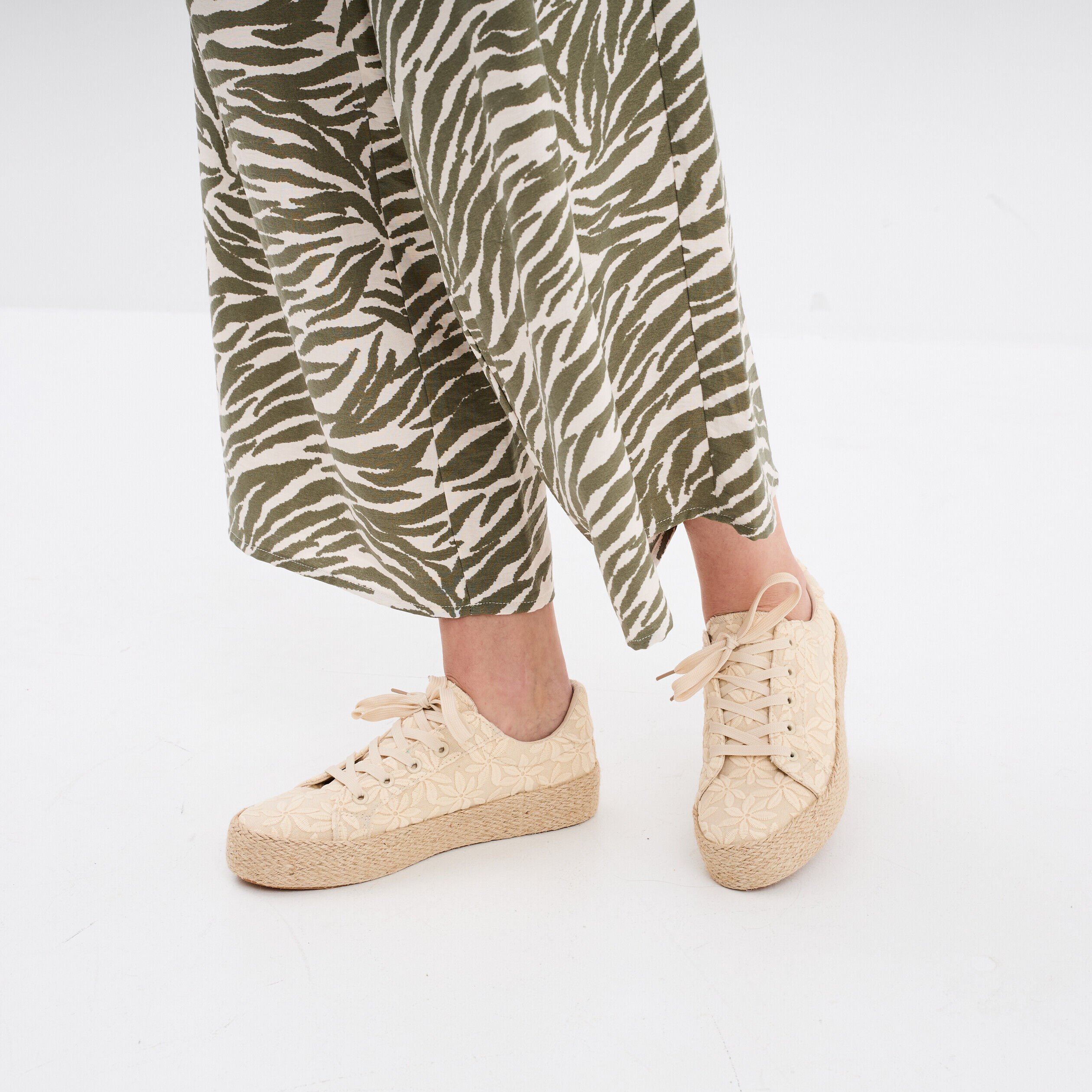 Tennis basses en toile sable femme CREEKS