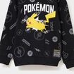 Sweat hoodie Pokémon Pikachu noir garçon