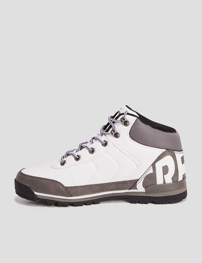 Boots à lacet blanc homme