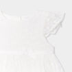 Robe cérémonie en dentelle blanc bébé fille