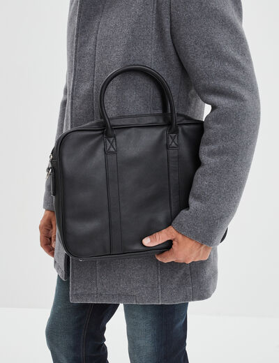 Pochette portable à bandoulière noir homme