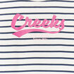 Sweat avec col rond Creeks ecru fille