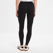 Legging long taille haute noir femme