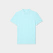 Polo piqu&eacute; coton manches courtes bleu turquoise homme