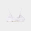 Soutien-gorge triangle padd&eacute; coton blanc fille