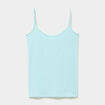 D&eacute;bardeur coton bretelles r&eacute;glables bleu turquoise femme