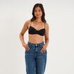 Soutien-gorge triangle padd&eacute; noir femme