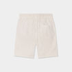 Short coton taille élastiquée à cordons ecru bébé garçon