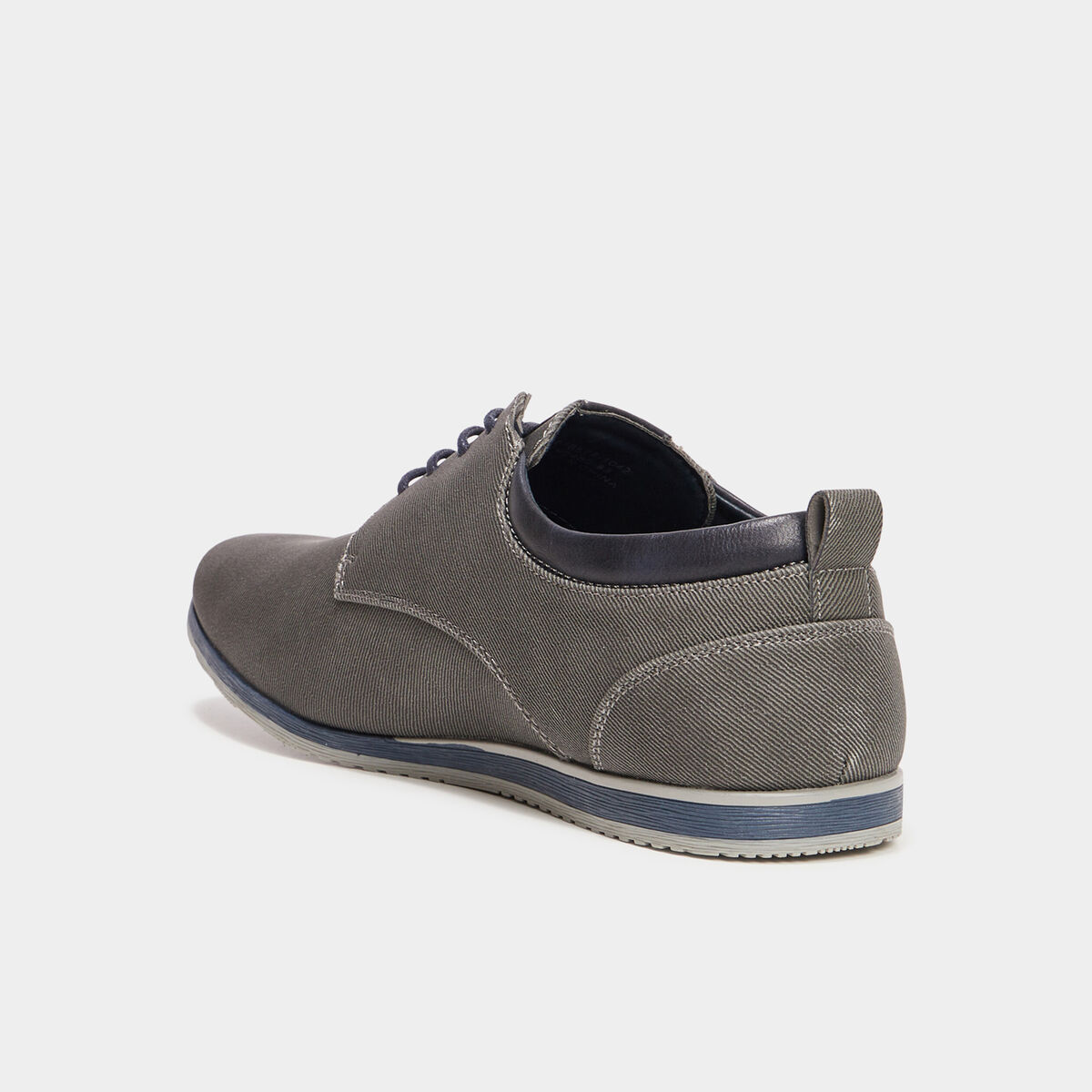Derbies texturées à lacets gris homme