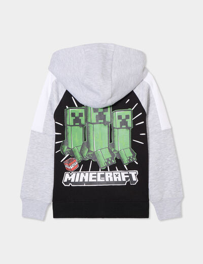 Sweat zippé à capuche Minecraft multicolore garçon